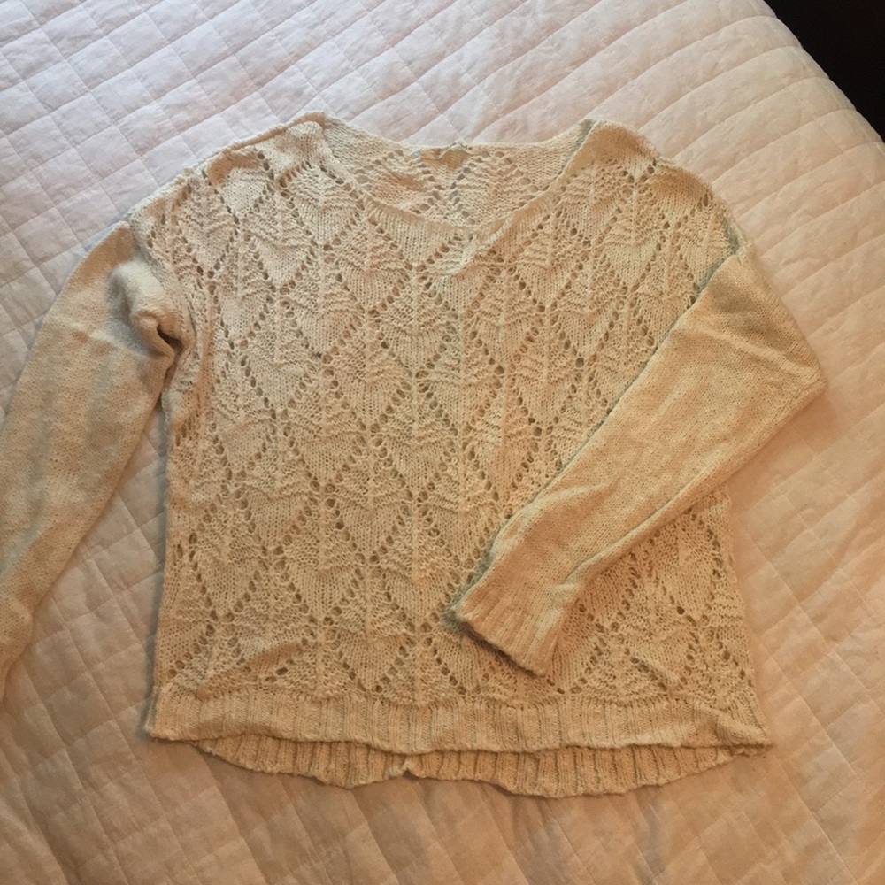 Crocheted sweater.